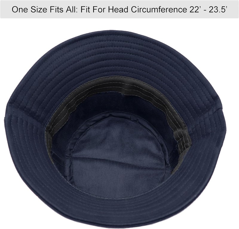 Wheebo Solid Color Bucket Hat for Women Summer Beach Fishmen Hat for Lady Adult Unisex Cotton Cap…… - Image 5